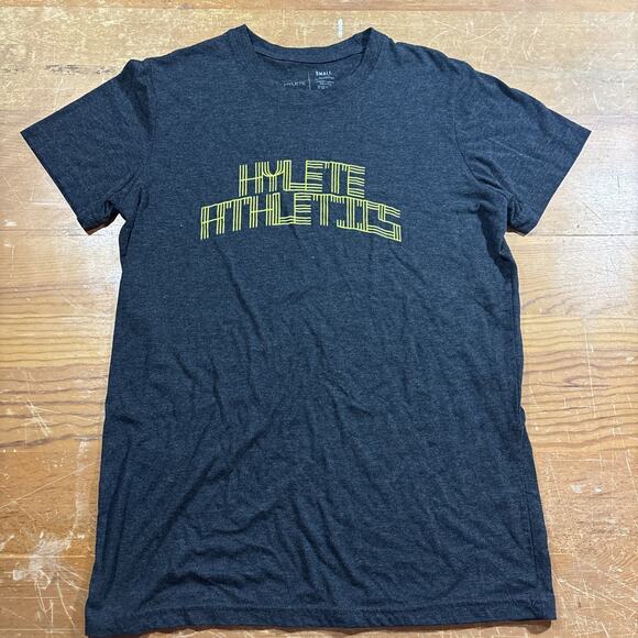 Hylete Athletics T-Shirt Mens Small Black Graphic Tee Performance Training Shirt - Picture 1 of 3
